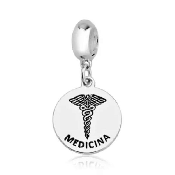 Berloque de pulseira pandora Profissão Medicina - PRATA 925