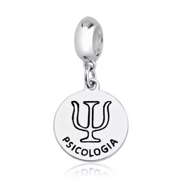 Berloque de pulseira pandora Profissão Psicologia - PRATA 925
