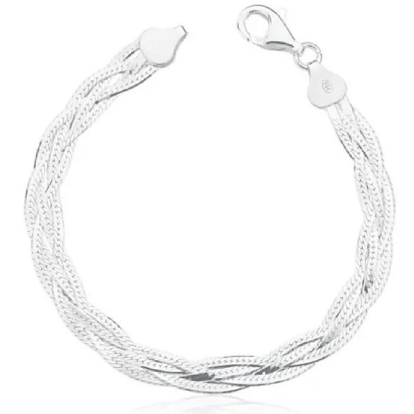 Pulseira Trançada 4 fios