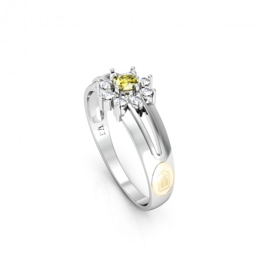 Anel Formatura feminino Redondo - Prata 925