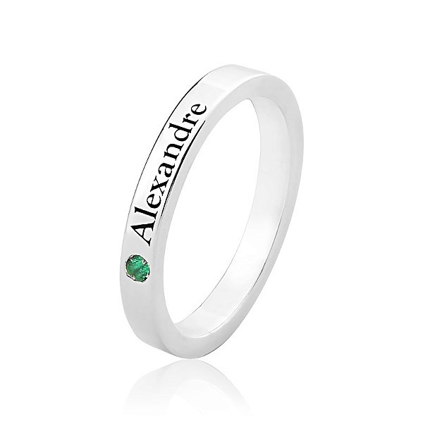 Anel com Nome em prata