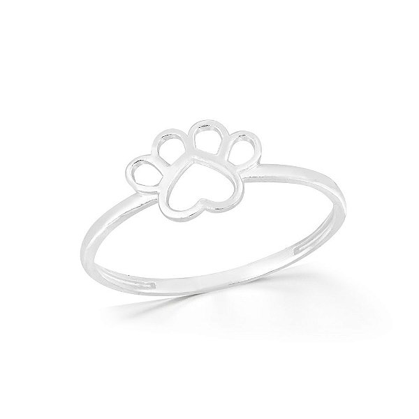 Anel feminino de pet - PRATA 925