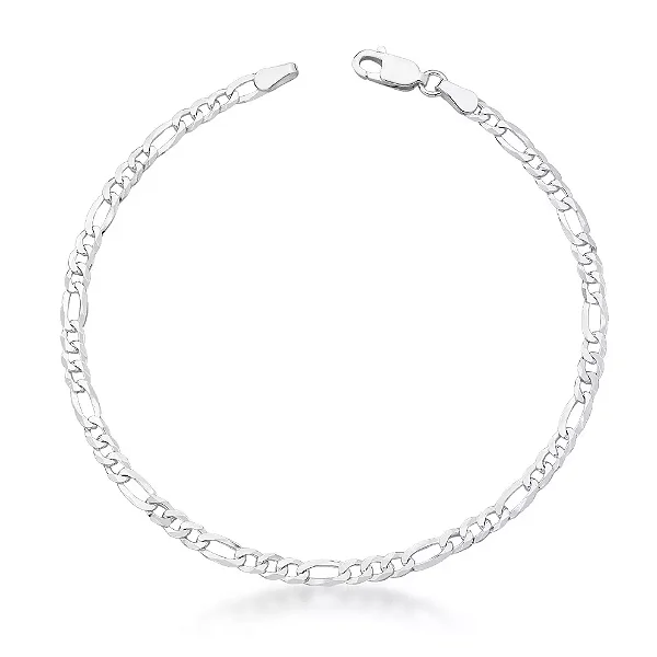 Pulseira Masculina 3X1 3 MM  - PRATA 925