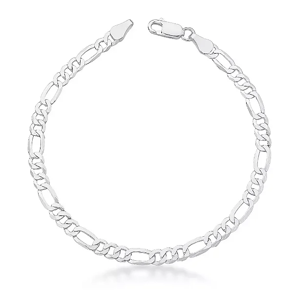 Pulseira masculina 3X1 5 MM  - PRATA 925