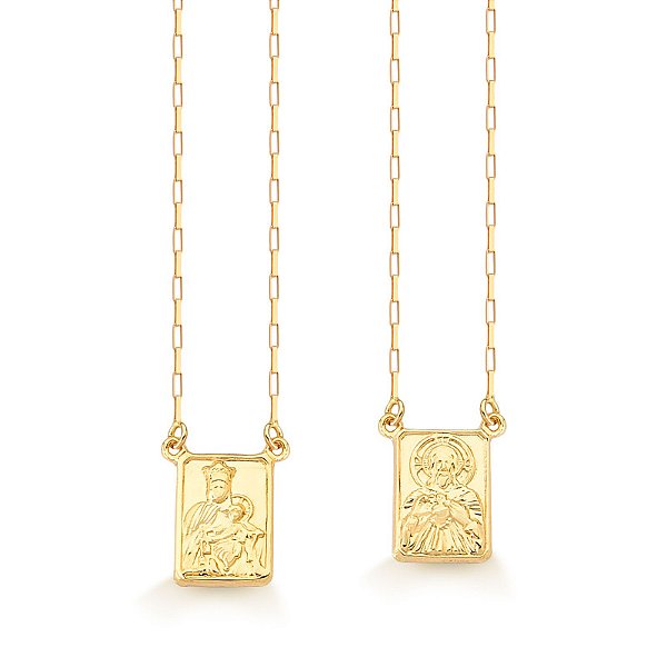 ESCAPULÁRIO DE OURO 18K SÃO BENTO