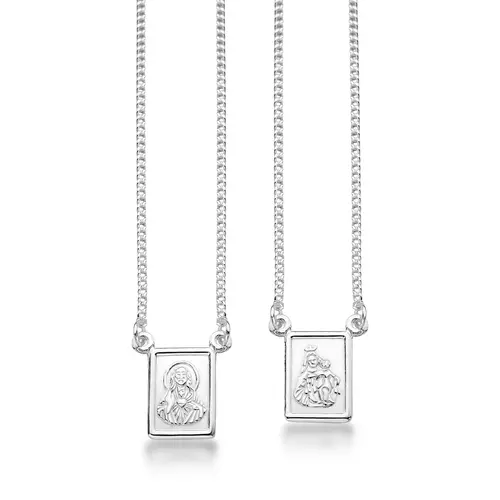 Escapulário de Prata 60 cm - Corrente Veneziana