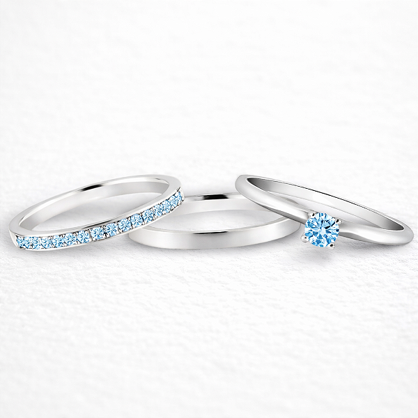 ALIANÇAS DE NAMORO PRATA 950 2MM RETA LISA POLIDA COM PEDRA AZUL BB