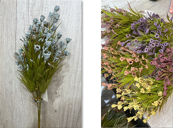 Buquê Artificial de Flores Silvestres com Folhagem – Cores Variadas, Ideal para Decoração e Arranjos