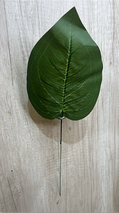 Folha Artificial de Costela-de-Adão Verde Escuro