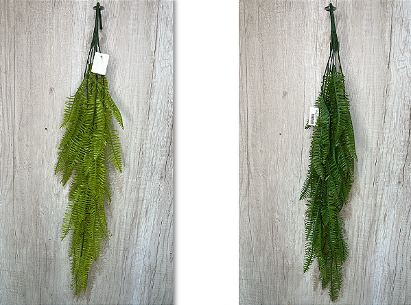 Folhagem Artificial Pendente Samambaia Longa Verde