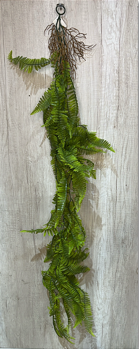 Folhagem Artificial Pendente Samambaia Americana Verde