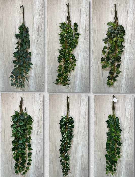 Folhagem Artificial Pendente Mix Verde