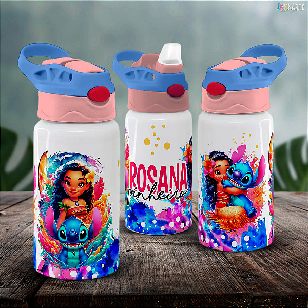 Squeeze Infantil Branco 500ml – Personalizado com Nome da Criança