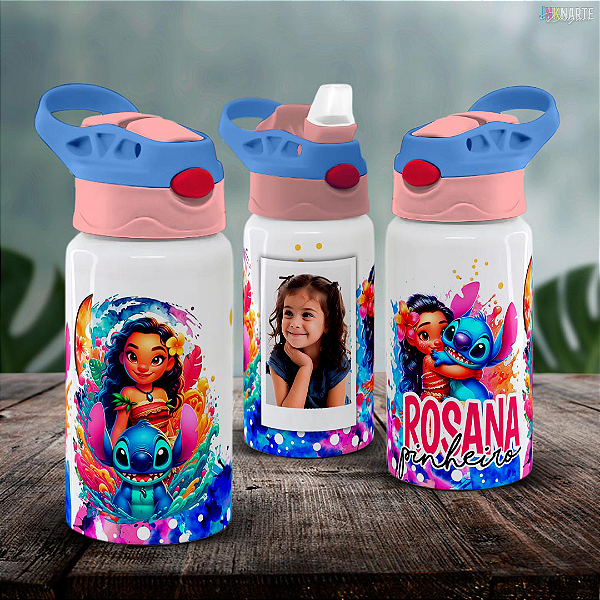 Squeeze Infantil Branco 500ml – Personalizado com Nome da Criança