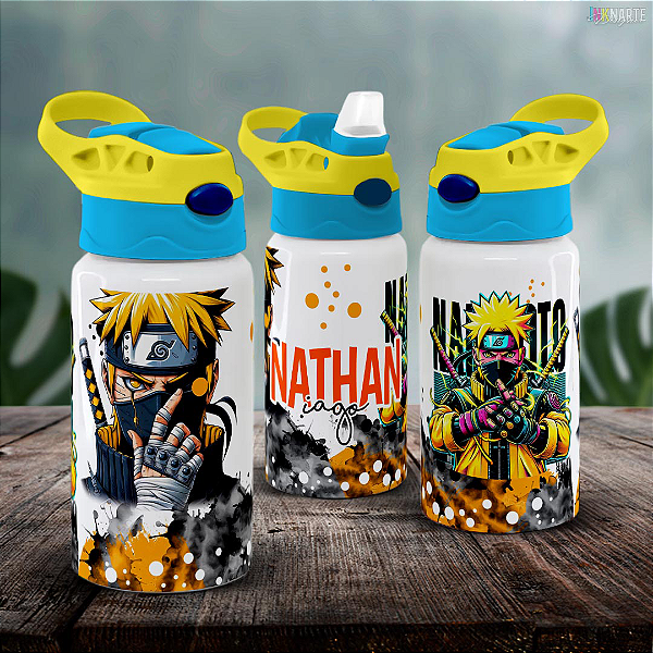 Squeeze Infantil Branco 500ml – Personalizado com Nome da Criança
