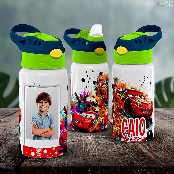Squeeze Infantil Branco 500ml – Personalizado com Nome da Criança