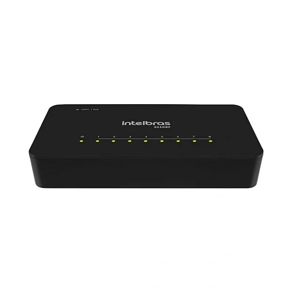 SWITCH 8 PORTAS 10100 MBPS S1108F INTELBRAS