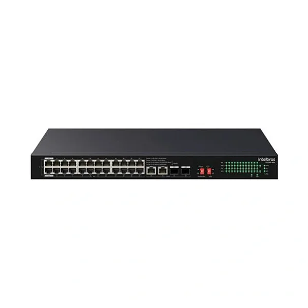 SWITCH 24 PORTAS 10100 POE 2 PORTAS HI POE S1126F HPA INTELBRAS