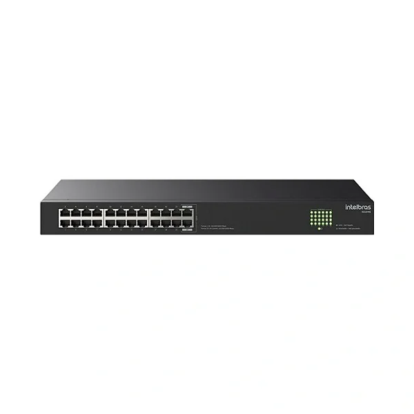 SWITCH 24 PORTAS 101001000 S1124G INTELBRAS