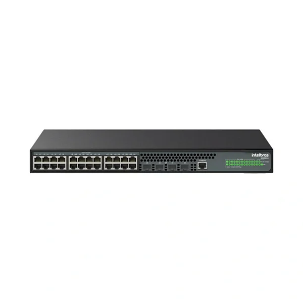 SWITCH 24 PORTAS 101001000 4 SFP S2328G A INTELBRAS