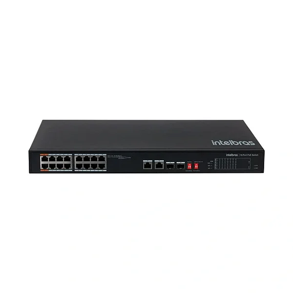 SWITCH 16 PORTAS 10100 POE 2 PORTAS COMBO SF 1822 HI POE N INTELBRAS