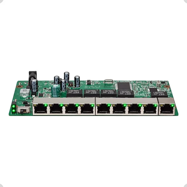 SWITCH POE REVERSO 8 PORTAS FAST 1 PORTA GIGABIT SF 910 PAC