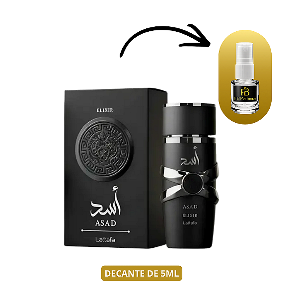 (Decant 5ml) Asad Elixir EDP Masculino – Lattafa