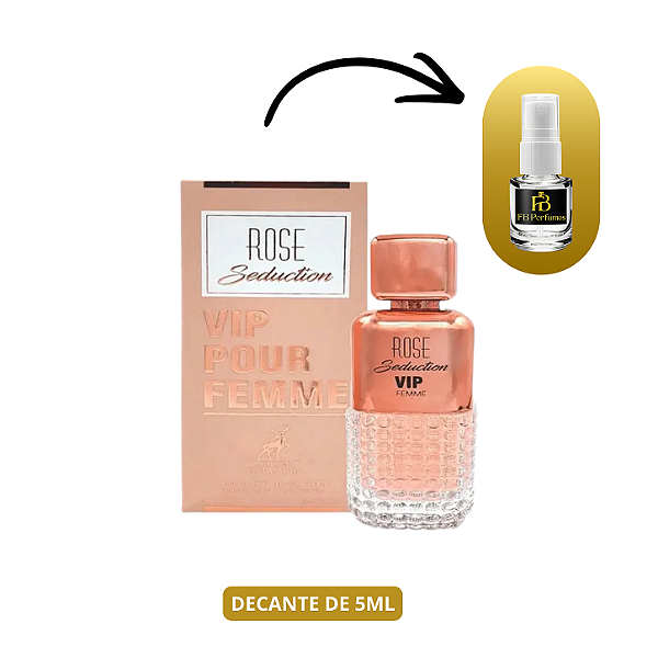 (Decant 5ml) Rose Seduction VIP Pour Femme EDP Feminino – Maison Alhambra