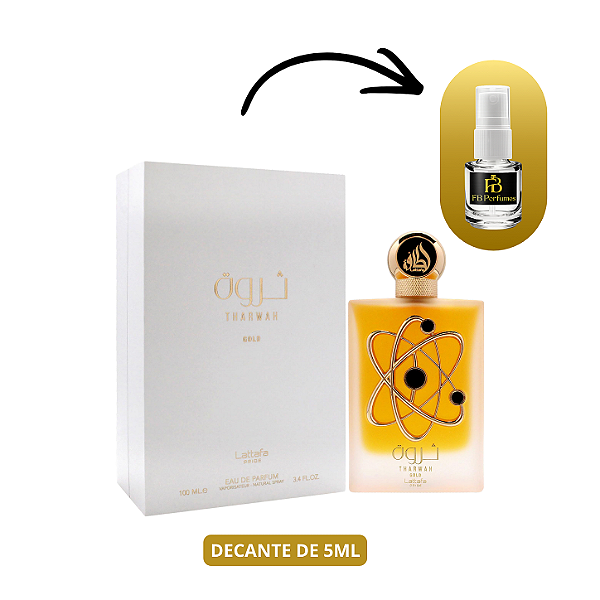 (Decant 5ml) Tharwah Gold EDP Feminino – Lattafa