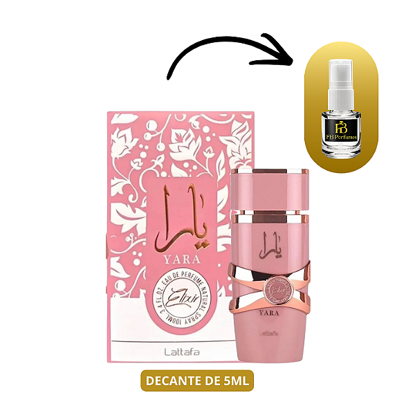 (Decant 5ml) Yara Elixir EDP Feminino – Lattafa