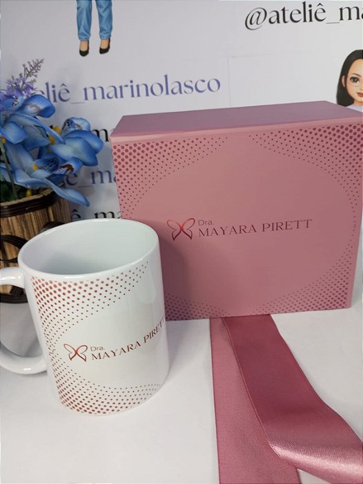 kit caneca + caixa personalizada