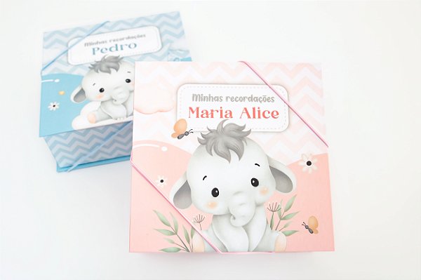 Caixa Recordações do Bebê Personalizada