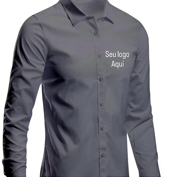CAMISA SOCIAL BORDADA (min 10 peças)