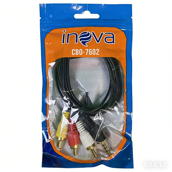 Cabo Auxiliar P2 Para 3 RCA Áudio E Vídeo Inova CBO-7602 TV DVD CBO-7602