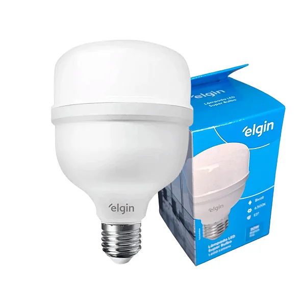 Lâmpada LED Super Bulbo 20W Branca Fria E27 6500K 1600lm Bivolt Elgin