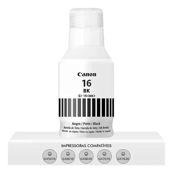 Refil de Tinta Preta G16 BK GX4010 GX6010 GX7010