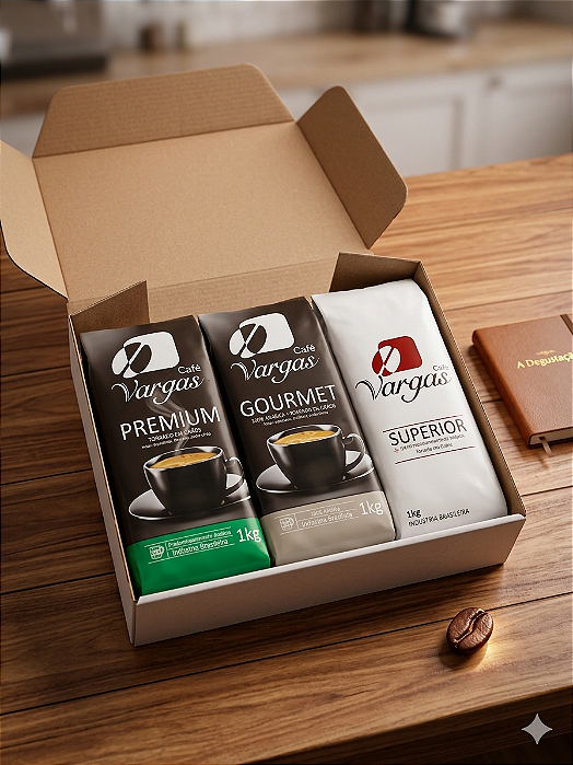 Kit Degustação Café Vargas – Trilogia de Sabores (3kg)