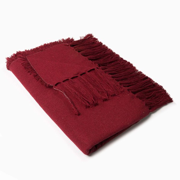 Manta Solid para Sofá de Algodão 1,40x1,80