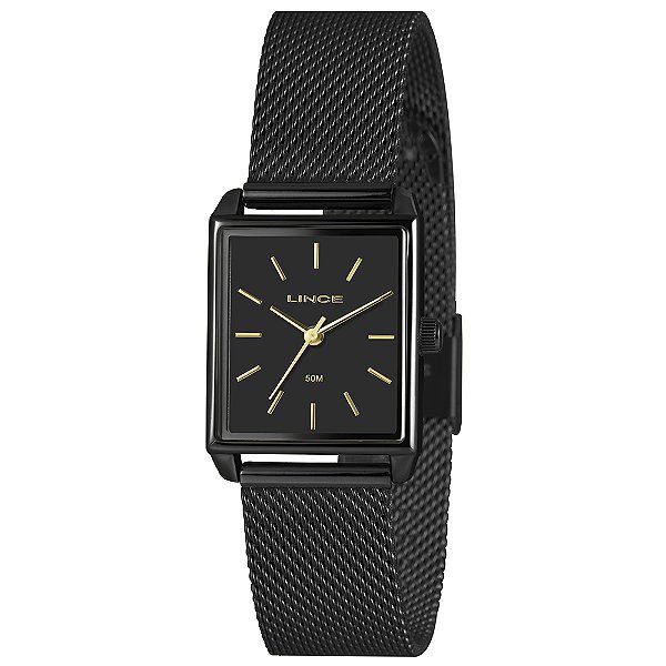 RELOGIO MINI FEMININO ANALOGICO LQN4766L25 PRETO