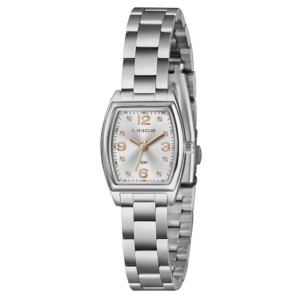 RELÓGIO LINCE FEMININO RETANGULAR PRATEADO LQMH265L22 S2SX