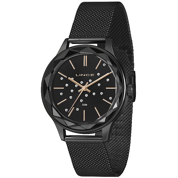 RELOGIO GRACE FEMININO LRN4782L40 P1PX PRETO