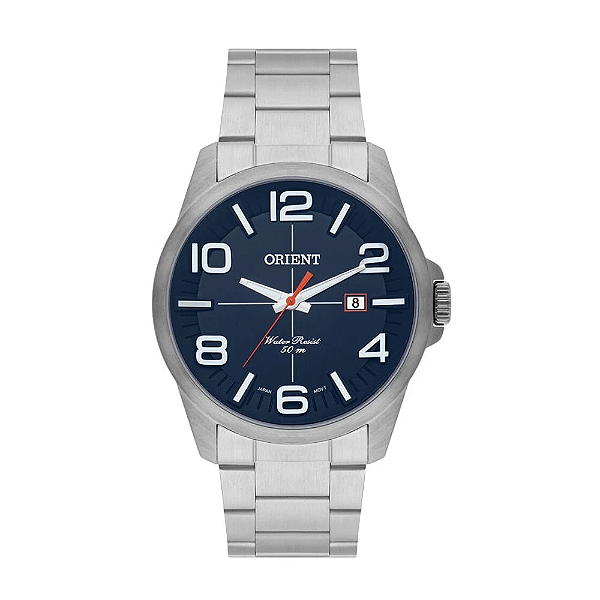 Relógio Masculino Orient MBSS1289 D2SX - Azul/Laranja