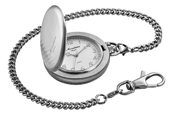 Relógio De Bolso Mondaine 99780g0mvne3 Clássico 1954 Prata