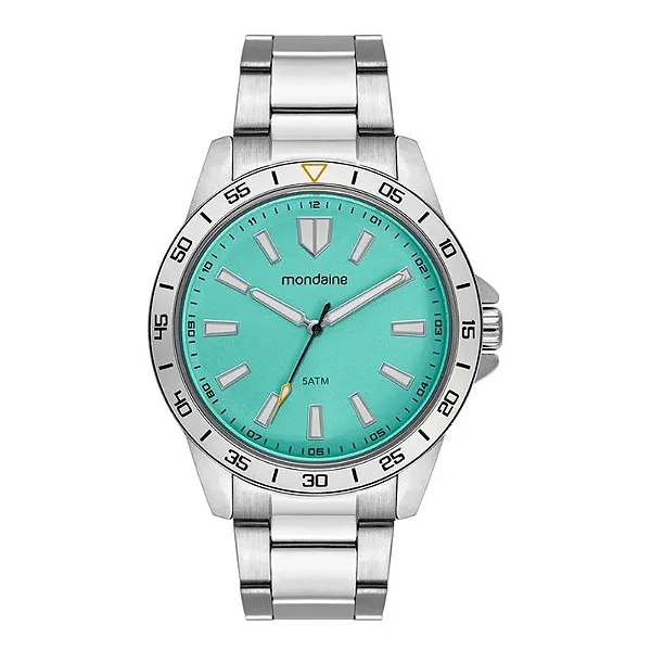 Relógio Masculino Mondaine 99930G0MVNE1 Verde|Prateado