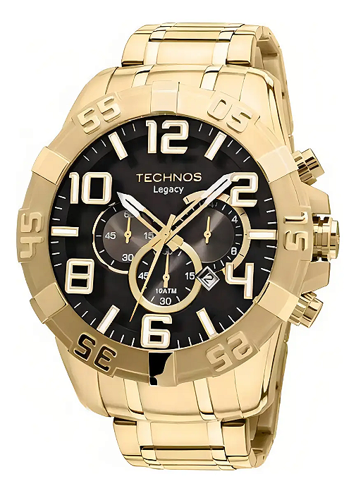 Relógio Technos Dourado Masculino Classic Legacy OS20IM/4P