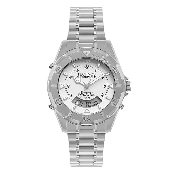 Relógio Technos Skydiver WT2050AEN/1B Aço Inoxidável 150m