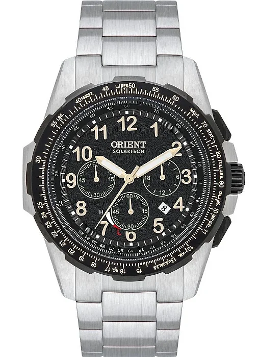 RELÓGIO ORIENT SOLARTECH MASCULINO CRONÓGRAFO MBSSC289 MISTO