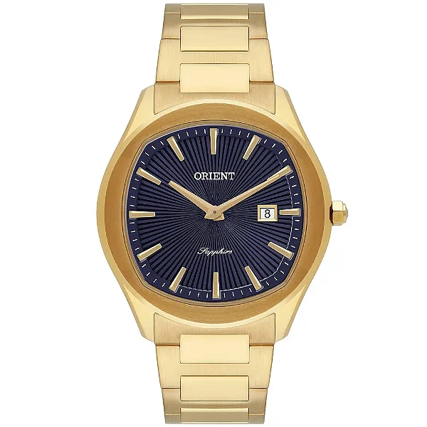 Relógio ORIENT Masculino Dourado MGSS1303 D1KX *Safira