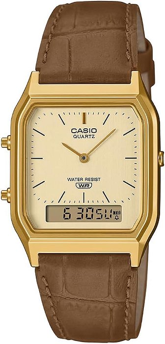 Relógio Casio Unissex Anadigi Vintage AQ-230EGL-9ADF