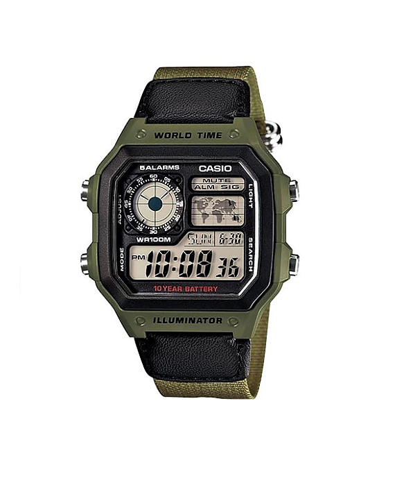 Relógio Masculino Casio Digital - AE-1200WHB-3BVDF